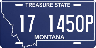 MT license plate 171450P