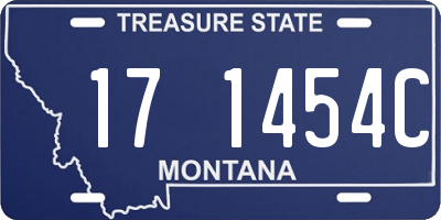 MT license plate 171454C