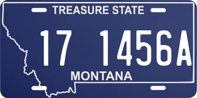 MT license plate 171456A