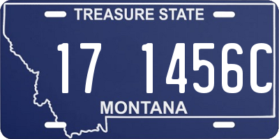 MT license plate 171456C