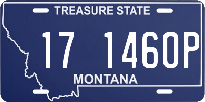 MT license plate 171460P