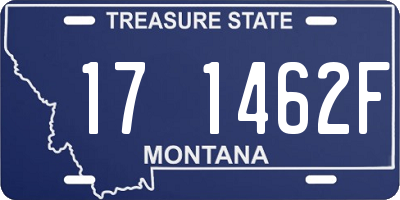 MT license plate 171462F