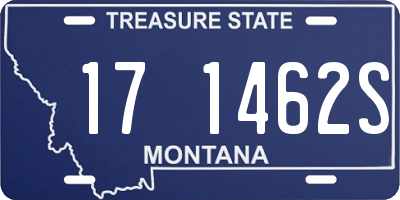 MT license plate 171462S