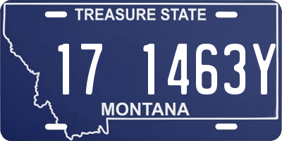MT license plate 171463Y