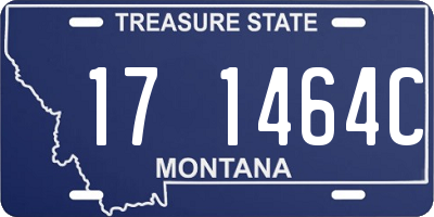 MT license plate 171464C