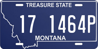 MT license plate 171464P