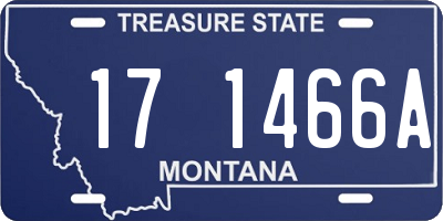 MT license plate 171466A