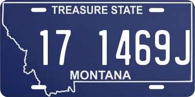 MT license plate 171469J