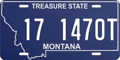 MT license plate 171470T