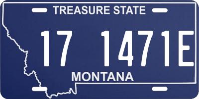 MT license plate 171471E