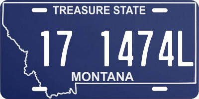 MT license plate 171474L