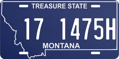 MT license plate 171475H