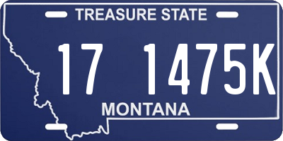 MT license plate 171475K