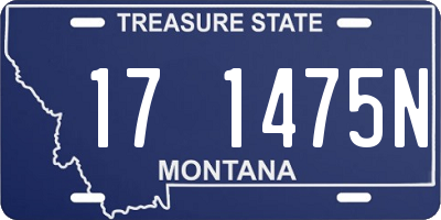MT license plate 171475N