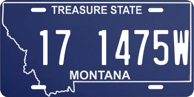MT license plate 171475W