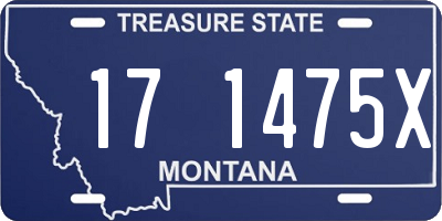 MT license plate 171475X
