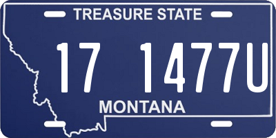 MT license plate 171477U