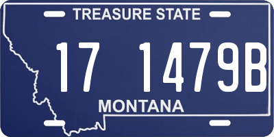 MT license plate 171479B