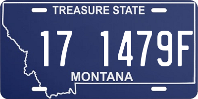 MT license plate 171479F