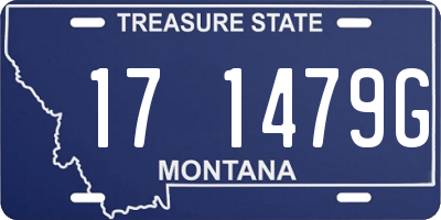 MT license plate 171479G
