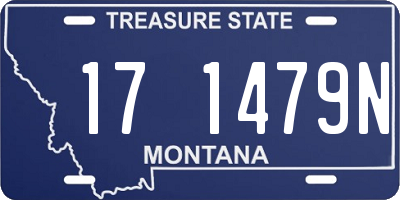 MT license plate 171479N