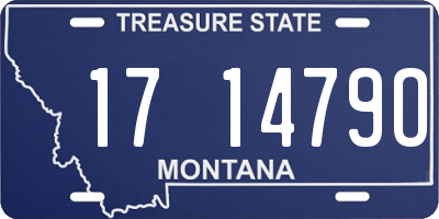 MT license plate 171479O