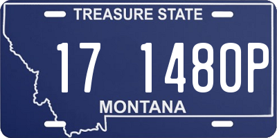 MT license plate 171480P