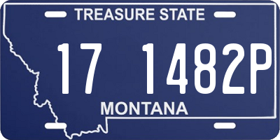 MT license plate 171482P