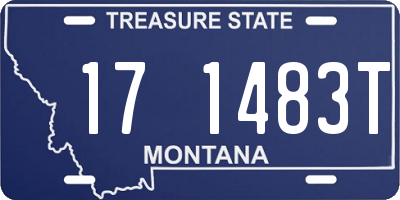 MT license plate 171483T