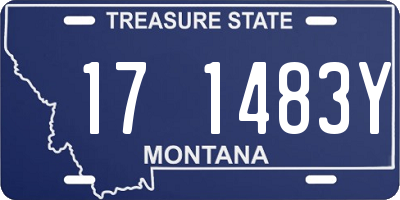 MT license plate 171483Y