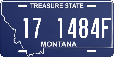 MT license plate 171484F