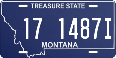 MT license plate 171487I