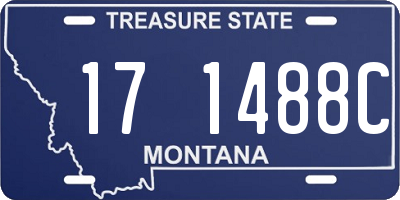 MT license plate 171488C