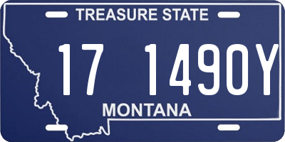 MT license plate 171490Y