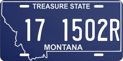 MT license plate 171502R
