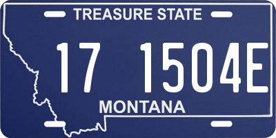 MT license plate 171504E