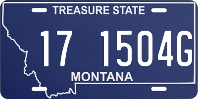 MT license plate 171504G