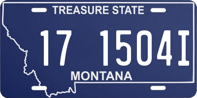 MT license plate 171504I