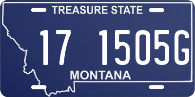 MT license plate 171505G