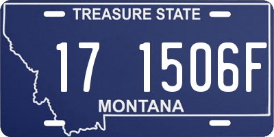 MT license plate 171506F