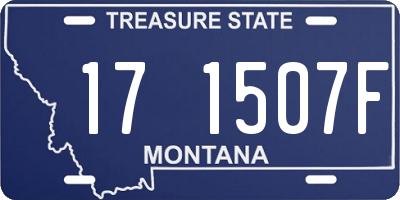 MT license plate 171507F
