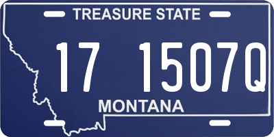 MT license plate 171507Q