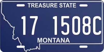 MT license plate 171508C