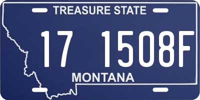 MT license plate 171508F