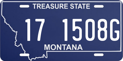 MT license plate 171508G