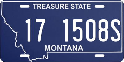 MT license plate 171508S