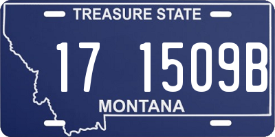 MT license plate 171509B