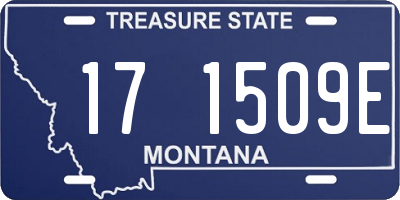 MT license plate 171509E