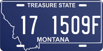 MT license plate 171509F