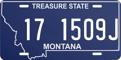 MT license plate 171509J